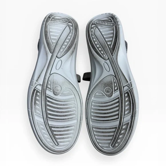 Aravon Power Comfort Mary Jane Knit Shoes Gray Silver Size US 8.5 UK 6 Comfort - Picture 7 of 8